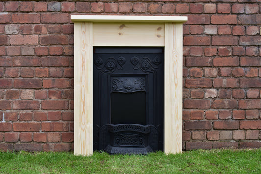 Small fire surround / bedroom pine fire surround / made to measure at an extra cost.